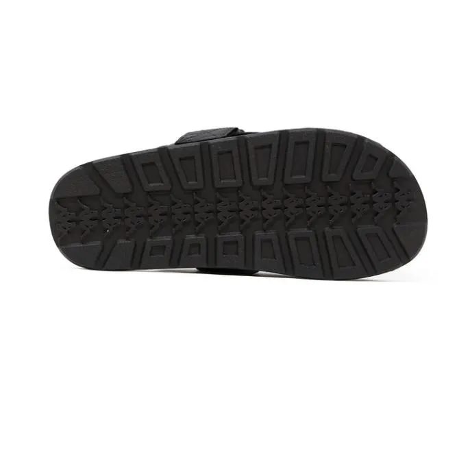 222 Banda Mitel 1 Sandals 8211 Black White Black Black White Black Footwear Kappa Sandals