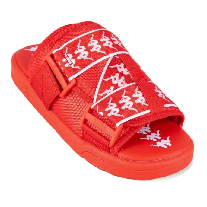 222 Banda Mitel 1 Sandals 8211 Red Flame Coral White Red Flame Coral White Footwear Kappa Sandals