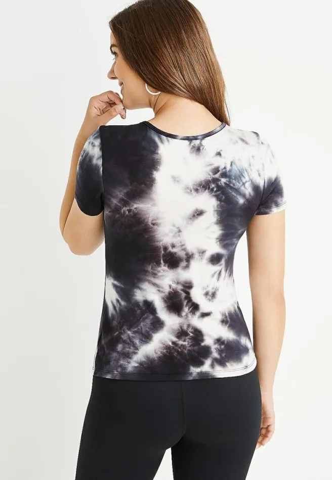 247 Black Tie Dye TuckIn Tee Women Maurices Tops