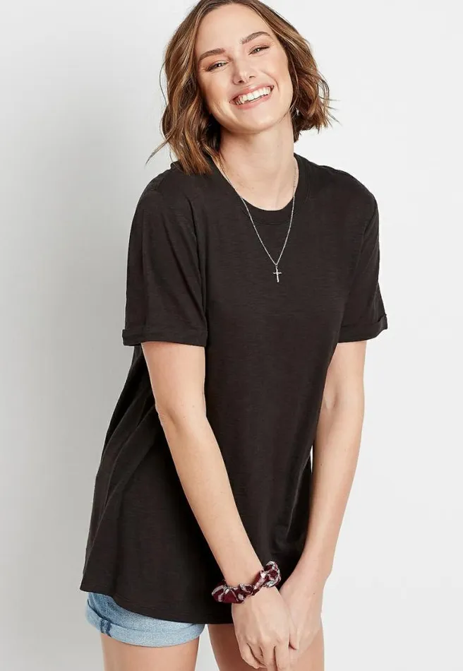 247 Oversized Boyfriend Tunic Tee Women Maurices Tops