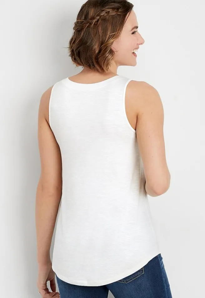 247 Solid VNeck Tank Women Maurices Tops