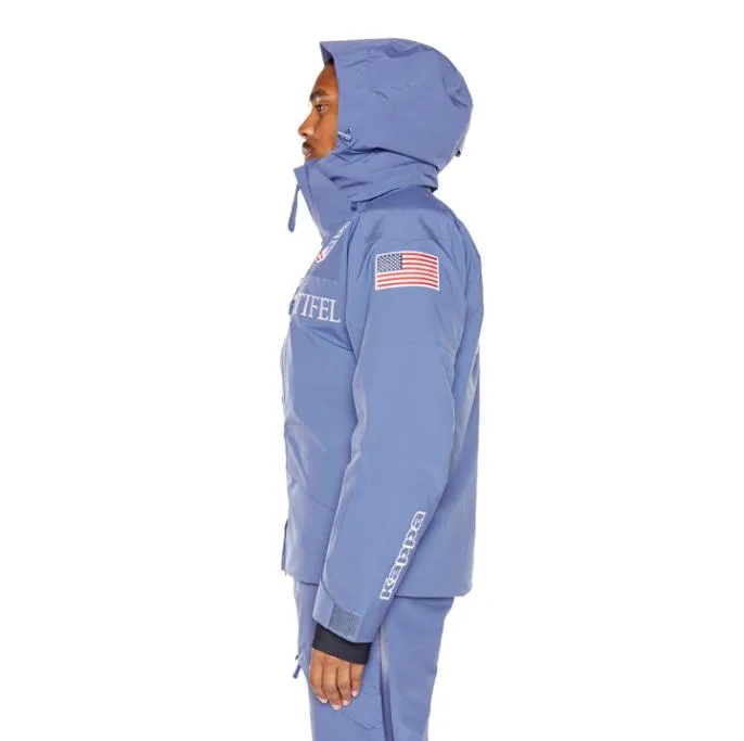 6Cento 602T US Ski Jacket 8211 Blue Fiord Blue Fiord Men Kappa Jackets