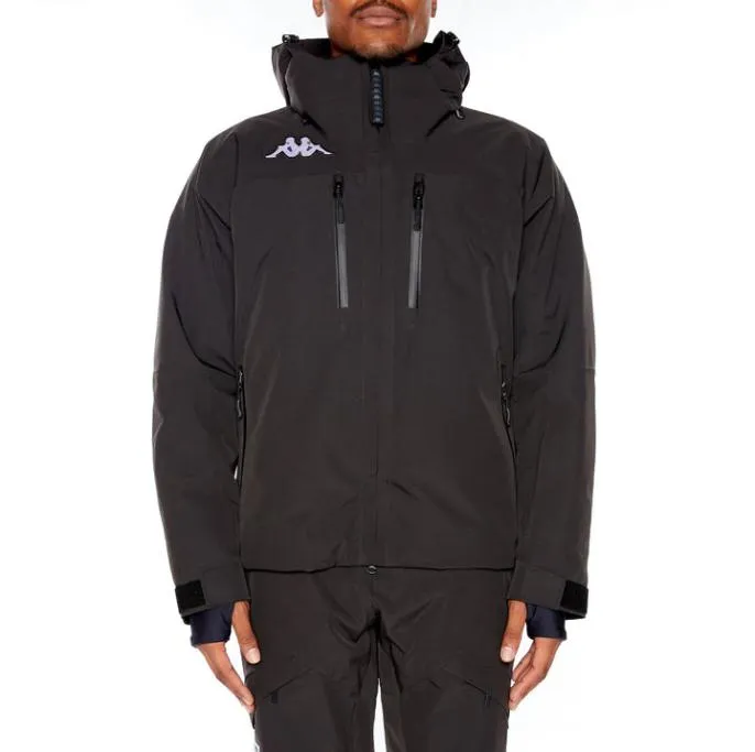 6Cento 611P US Ski Jacket 8211 Black Black Men Kappa Jackets