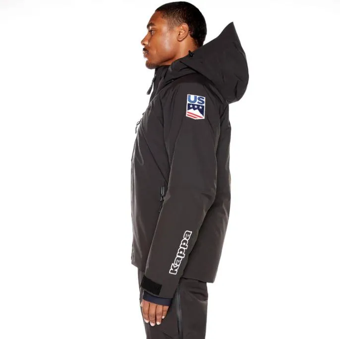 6Cento 611P US Ski Jacket 8211 Black Black Men Kappa Jackets