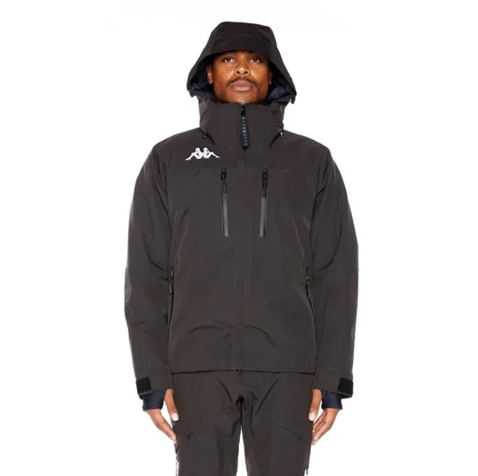 6Cento 611P US Ski Jacket 8211 Black Black Men Kappa Jackets