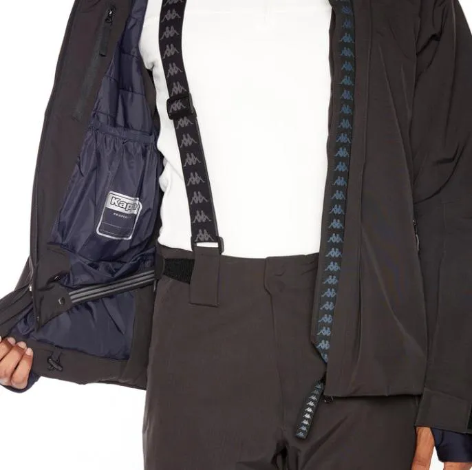 6Cento 611P US Ski Jacket 8211 Black Black Men Kappa Jackets