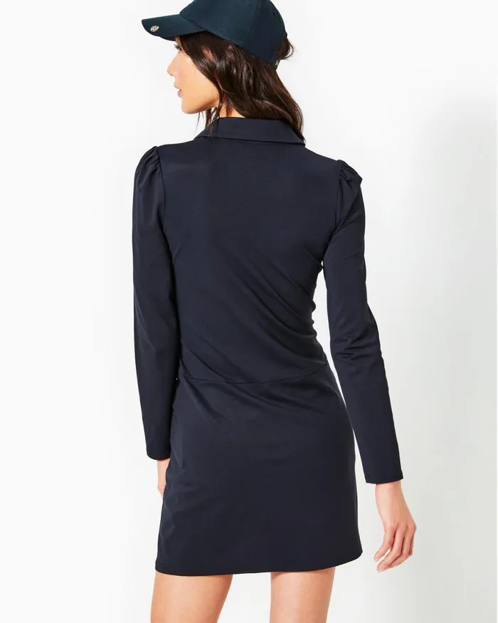 Activewear Women Lilly Pulitzer UPF 50 Luxletic Brickell Dress Onyx