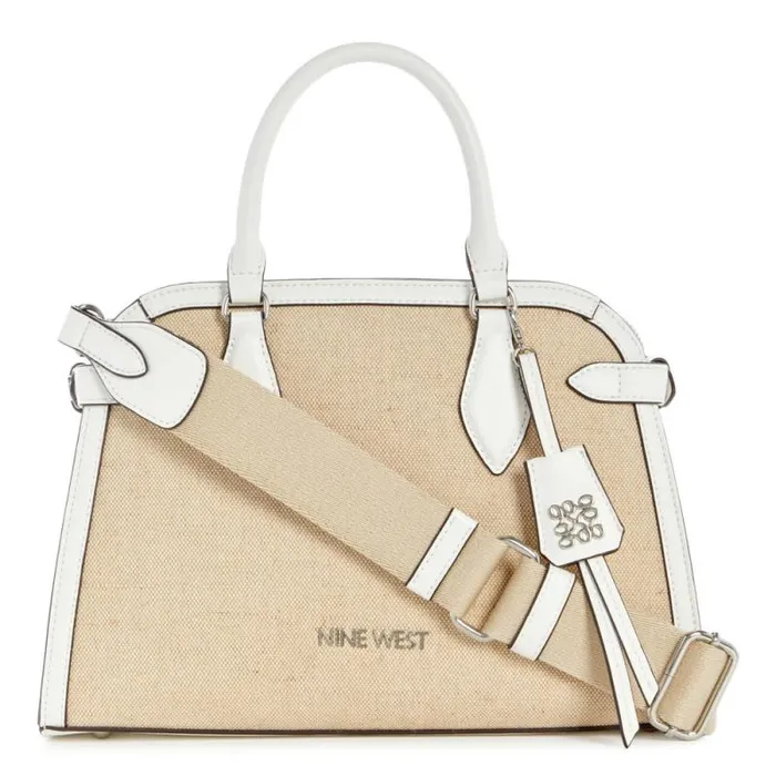 Adelaide Jet Set Satchel White Women Nine West Satchels and Shoulder Bags