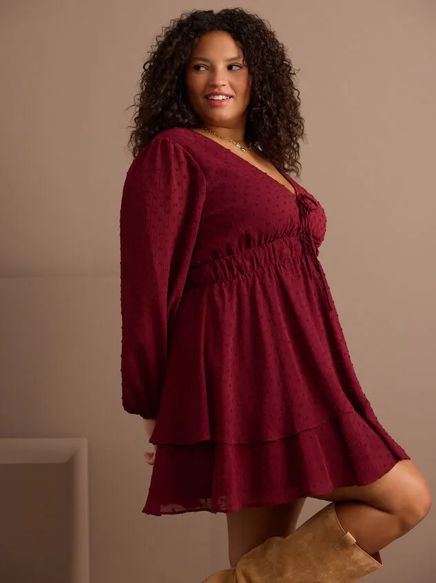 Adelyn Clipdot Mini Dress Burgundy Women Altar039d State Dresses Adelyn Clipdot Mini Dress Burgundy Women Altar039d State Dresses