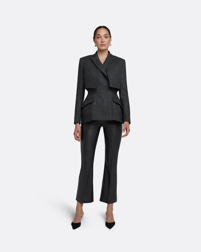 Ailbhe Speckled Grey Jacket Speckled Grey Jackets and Coats Safiyaa Women