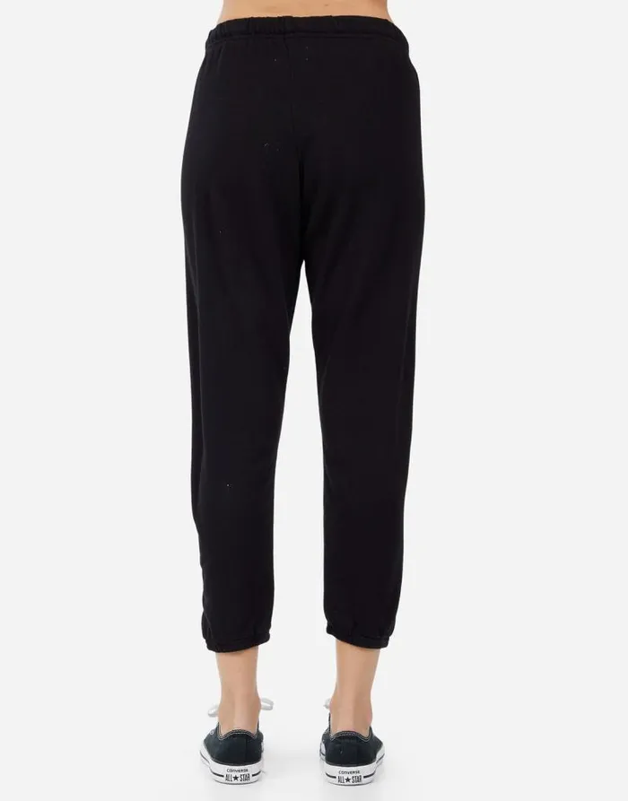 Alana Splatter Kiss Black Women Lauren Moshi Crop Sweatpants