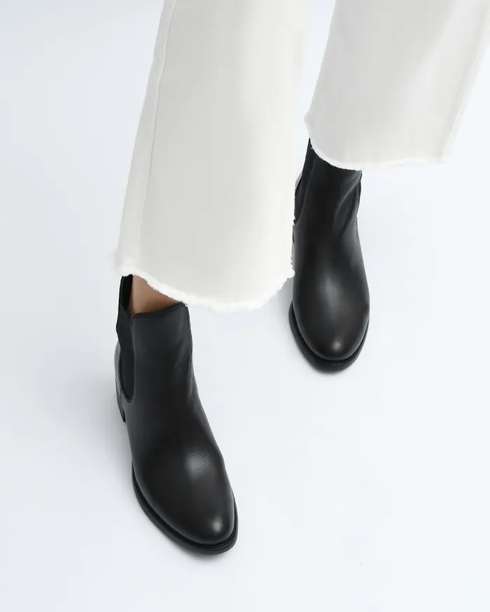 ANKLE BOOTS jomercer Women Claire mid ankle boots black leather ANKLE BOOTS jomercer Women Claire mid ankle boots black leather