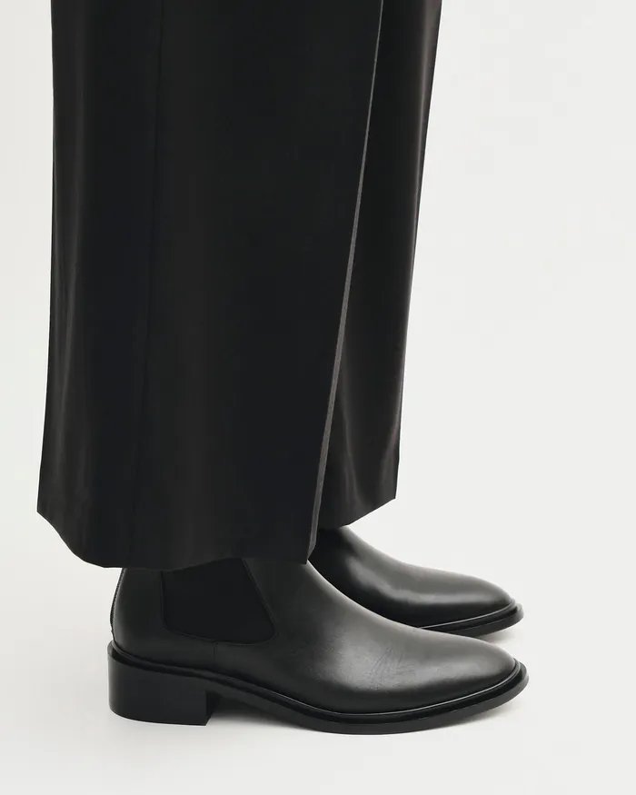 ANKLE BOOTS jomercer Women Melrose flat ankle boots black leather