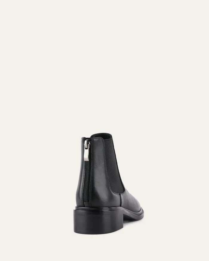 ANKLE BOOTS jomercer Women Melrose flat ankle boots black leather