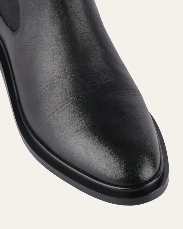 ANKLE BOOTS jomercer Women Melrose flat ankle boots black leather