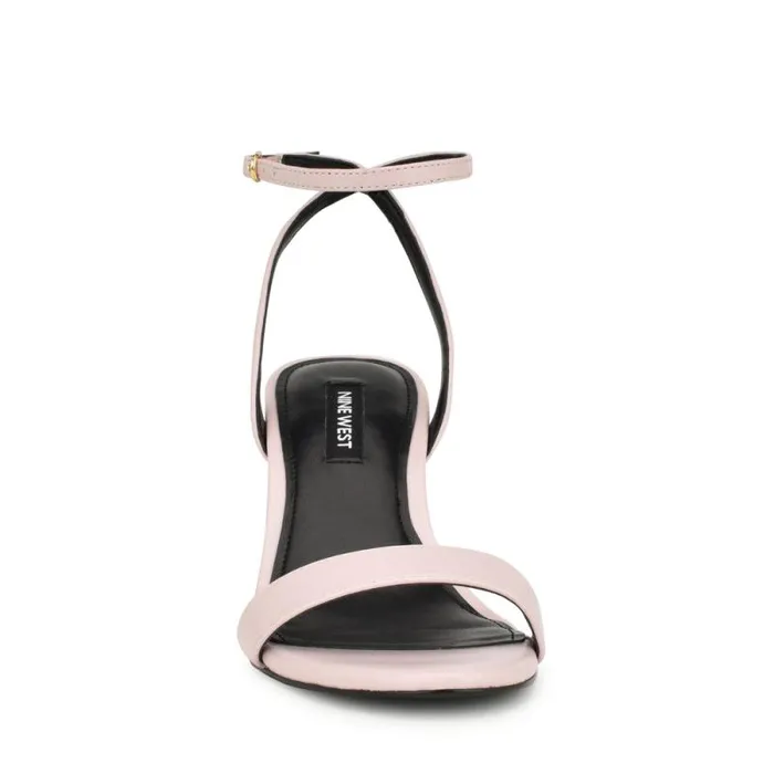 Anny Ankle Strap Heeled Sandals Baby Pink Women Nine West Sandals