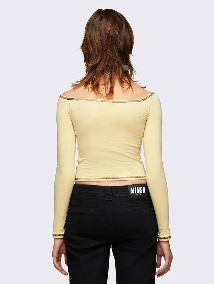 Apologie OffShoulder Graphic Top Women Minga London Tops and TShirts Apologie OffShoulder Graphic Top Women Minga London Tops and TShirts