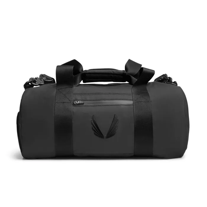 ASRV Bags Men Barrel Gym Duffle Bag Black