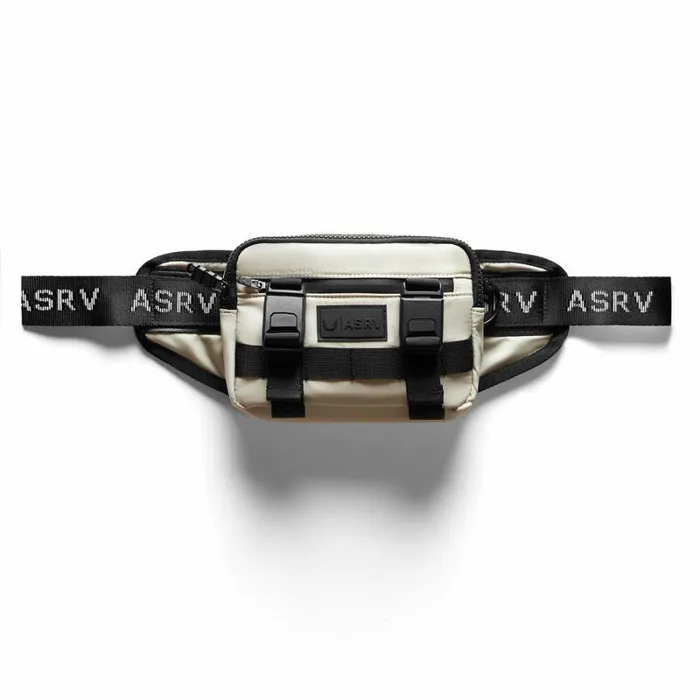 ASRV Bags Men Small Crossbody Bag Ivory Cream