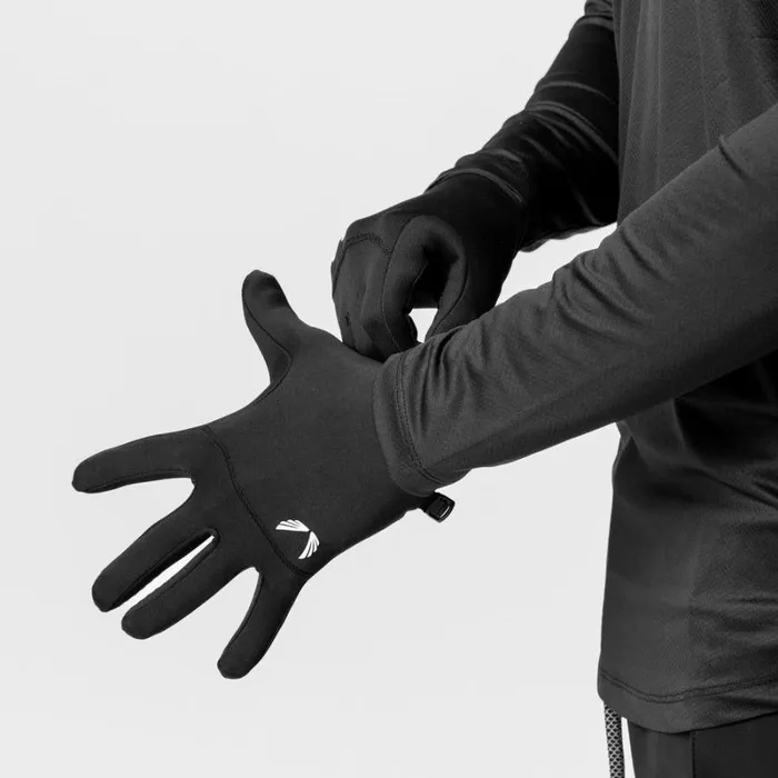 ASRV Gloves and Sleeves Men Aeroheat Lightweight Gloves Blackwhite