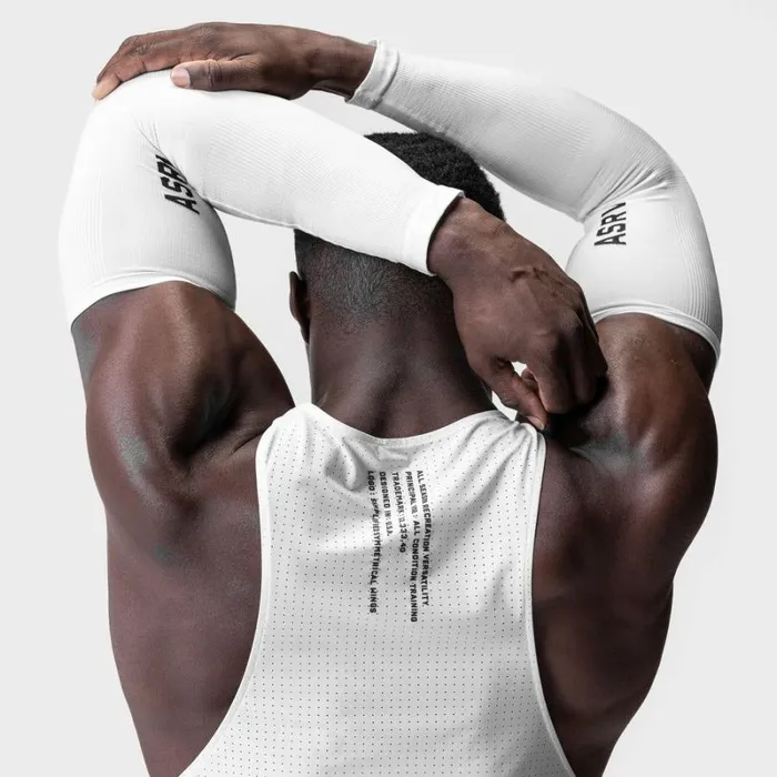 ASRV Gloves and Sleeves Men BodyMapped Arm Sleeve White