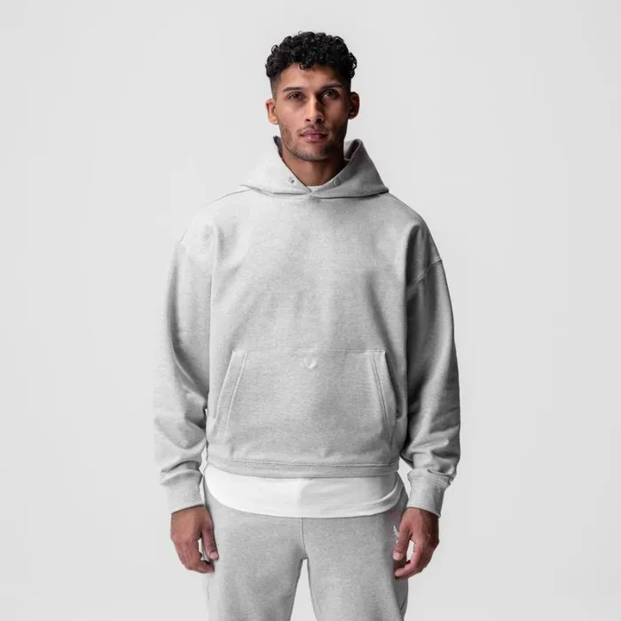 ASRV Hoodies and Sweatshirts Men TechTerry Hoodie Heather Grey