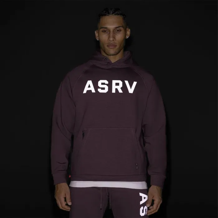 ASRV Hoodies and Sweatshirts Men TechTerry WeatherReady Training Hoodie Deep Purple 034asrv034