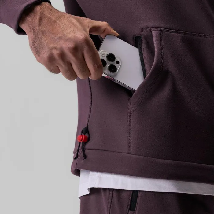 ASRV Hoodies and Sweatshirts Men TechTerry WeatherReady Training Hoodie Deep Purple 034asrv034