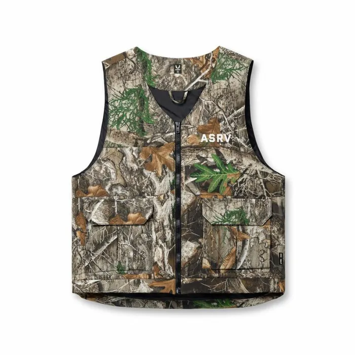 ASRV Jackets and Outerwear Men Ripstop Insulated Puffer Gilet Realtree Camo