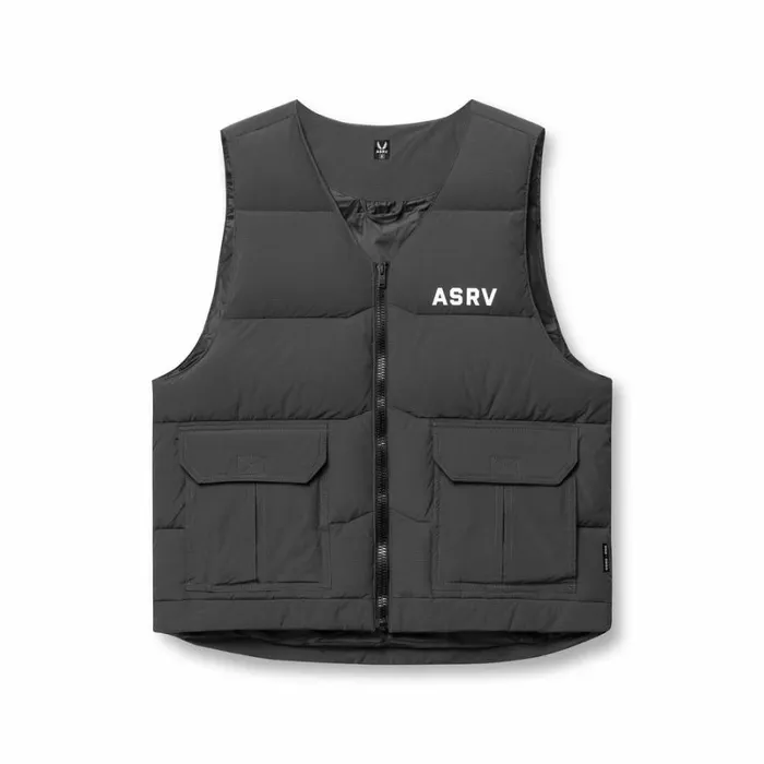 ASRV Jackets and Outerwear Men Ripstop Insulated Puffer Gilet Space Grey