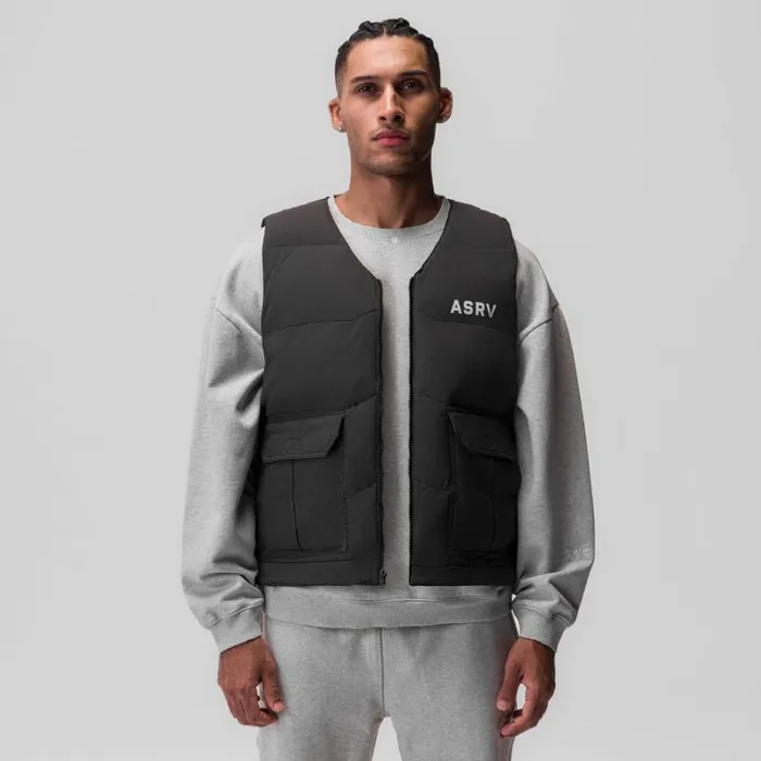 ASRV Jackets and Outerwear Men Ripstop Insulated Puffer Gilet Space Grey
