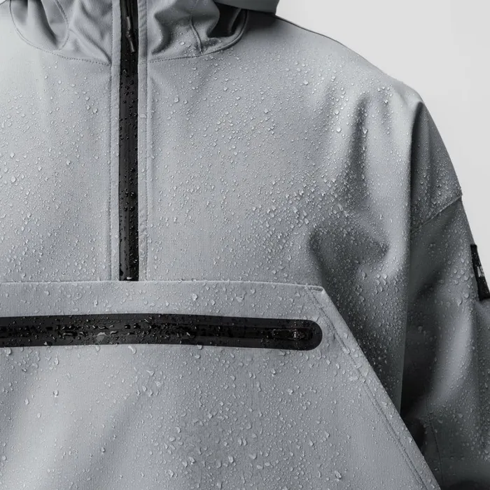 ASRV Jackets and Outerwear Men WeatherReady Anorak Jacket Slate Grey 034patch034 ASRV Jackets and Outerwear Men WeatherReady Anorak Jacket Slate Grey 034patch034