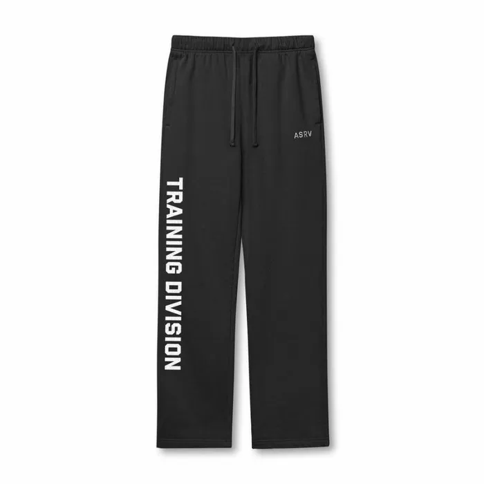 ASRV Joggers and Pants Men Tech Essential Straight Leg Sweats Black 034training Division034