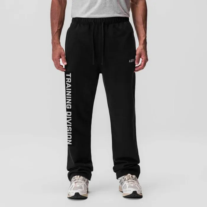 ASRV Joggers and Pants Men Tech Essential Straight Leg Sweats Black 034training Division034 ASRV Joggers and Pants Men Tech Essential Straight Leg Sweats Black 034training Division034