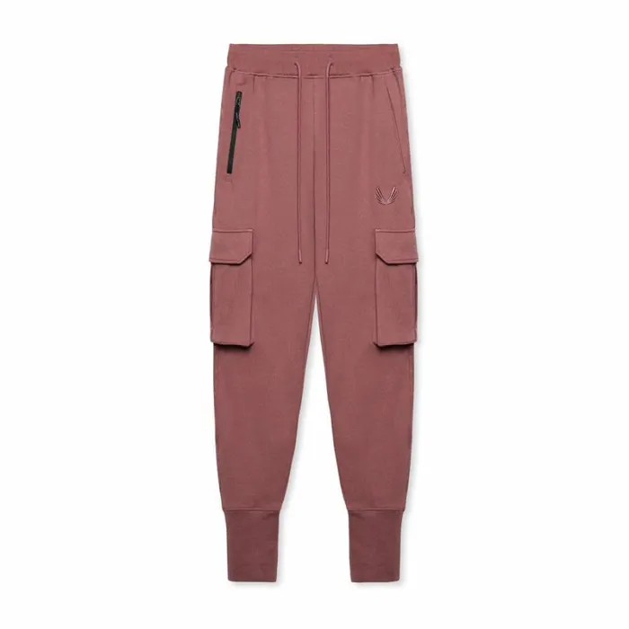 ASRV Joggers and Pants Men TechTerry Cargo High Rib Jogger Red Earth