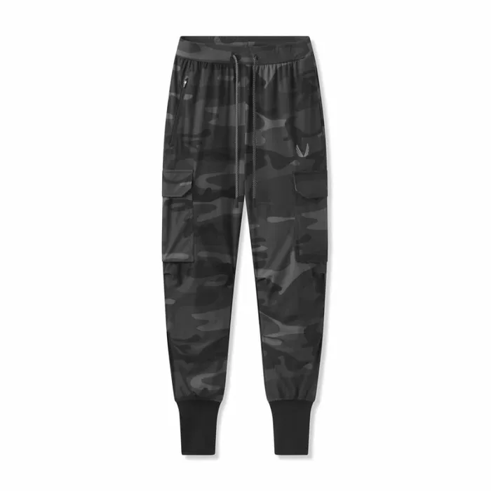 ASRV Joggers and Pants Men TetraLite Cargo High Rib Jogger Black Camo 034reflective034