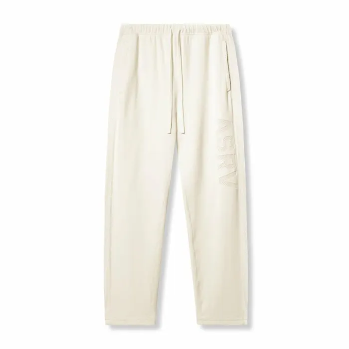 ASRV Joggers and Pants Men Waffle Knit Relaxed Sweatpant Cream