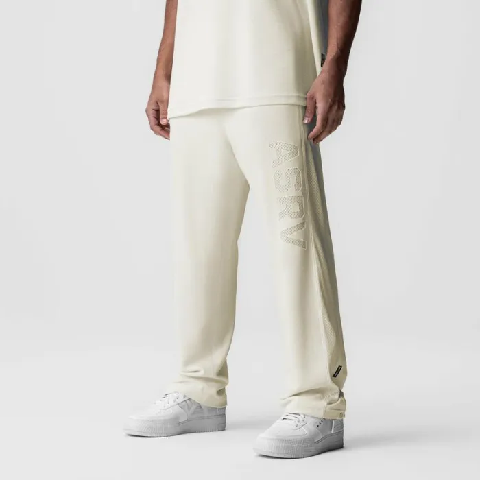ASRV Joggers and Pants Men Waffle Knit Relaxed Sweatpant Cream