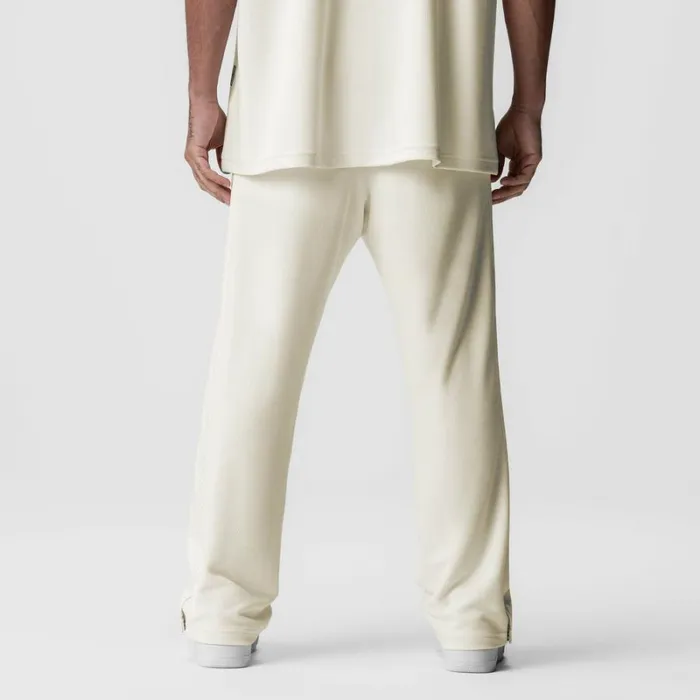 ASRV Joggers and Pants Men Waffle Knit Relaxed Sweatpant Cream