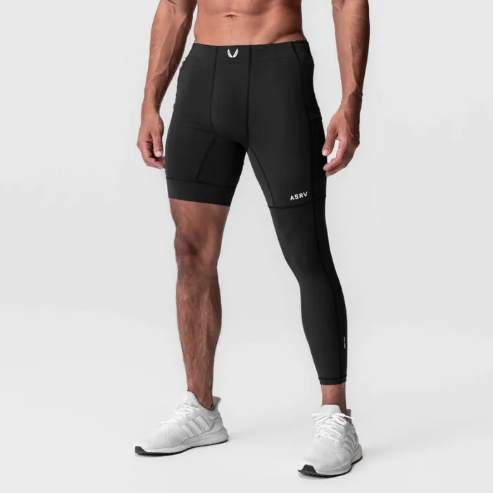 ASRV Leggings Men WarpFlexxLite Single Legging Black