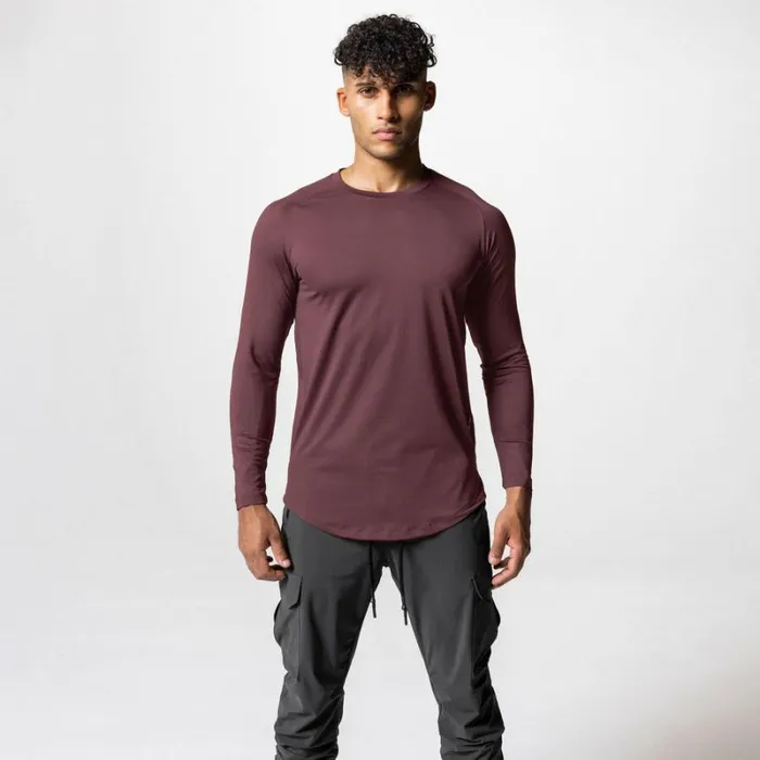 ASRV Long Sleeves Men SilverLite 20 Established Long Sleeve Plum