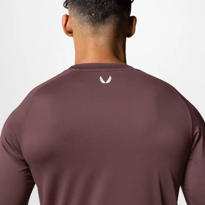 ASRV Long Sleeves Men SilverLite 20 Established Long Sleeve Plum