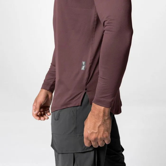 ASRV Long Sleeves Men SilverLite 20 Established Long Sleeve Plum