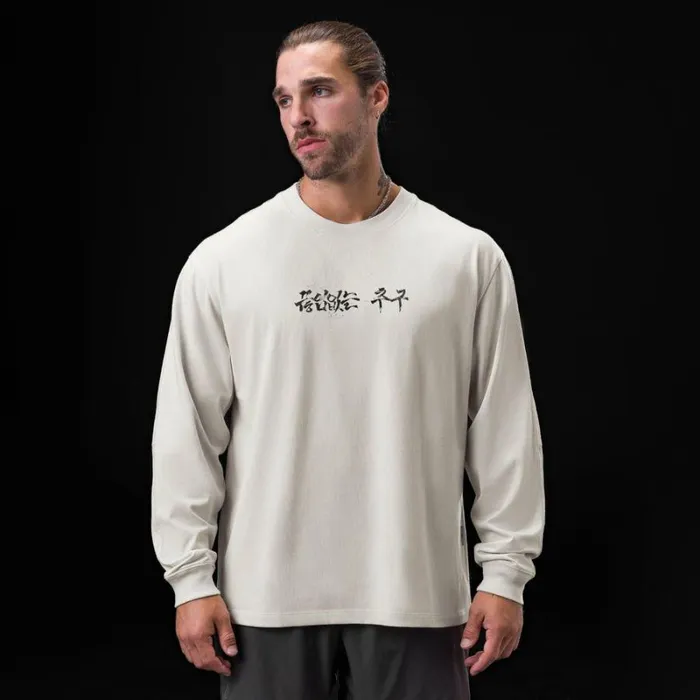ASRV Long Sleeves Men Tech Essential Relaxed Long Sleeve Stone 034brush Stroke034 ASRV Long Sleeves Men Tech Essential Relaxed Long Sleeve Stone 034brush Stroke034