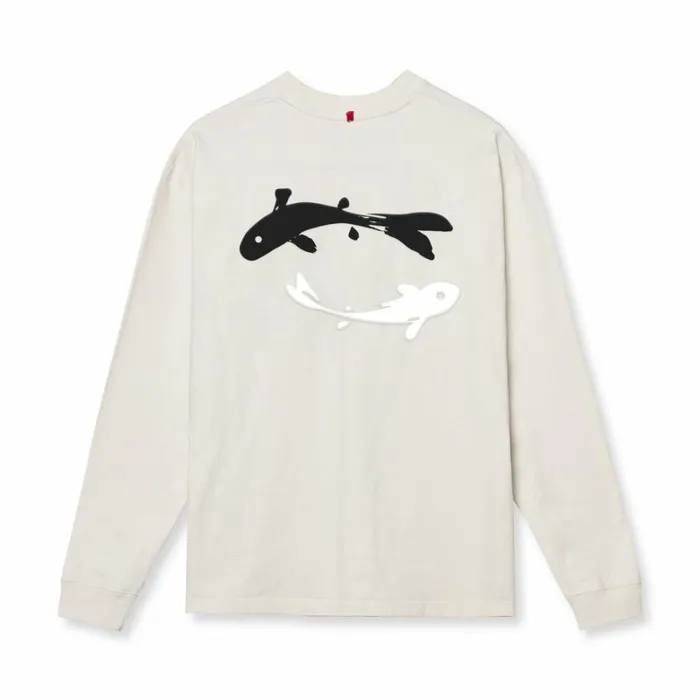 ASRV Long Sleeves Men Tech Essential Relaxed Long Sleeve Stone 034koi034