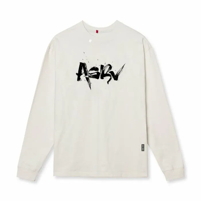 ASRV Long Sleeves Men Tech Essential Relaxed Long Sleeve Stone 034koi034