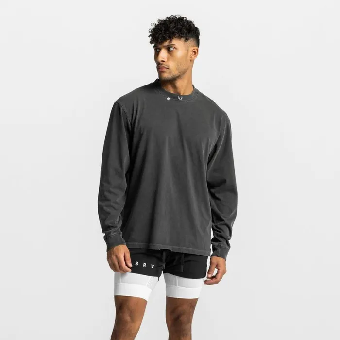 ASRV Long Sleeves Men Technical Essentials Relaxed Long Sleeve Faded Grey