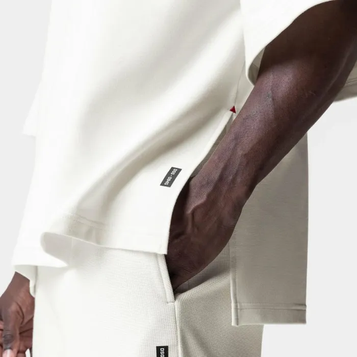 ASRV Short Sleeves Men MicroTerry WarmUp Tee Cream