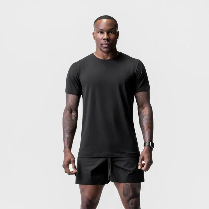 ASRV Short Sleeves Men Solucell Essential Tee Black