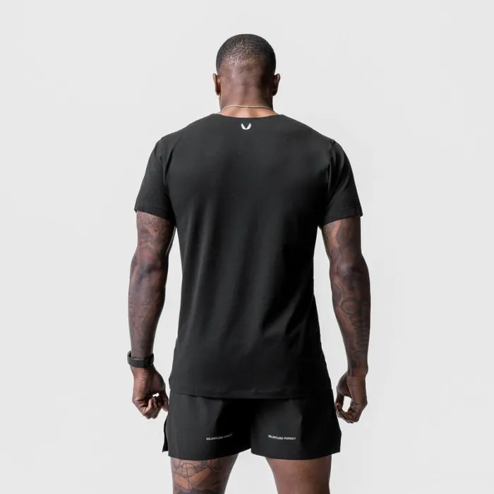 ASRV Short Sleeves Men Solucell Essential Tee Black